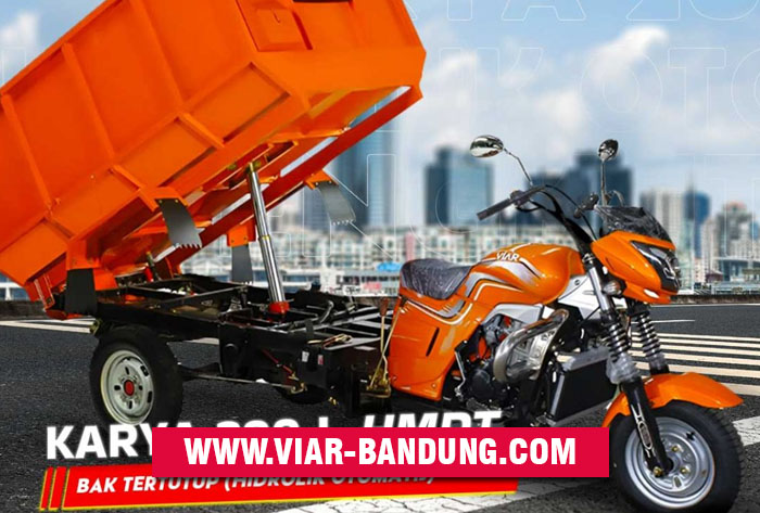Motor Roda Tiga Viar Karya 200 Bak Sampah Tertutup